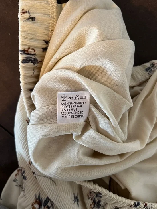 Women’s Floral Cream Maxi Skirt - Picture 12 of 13